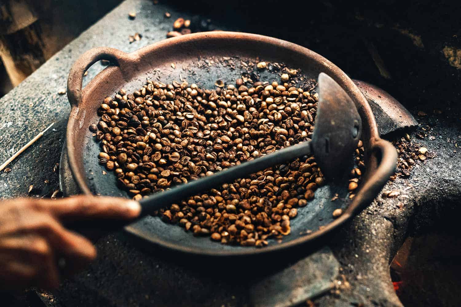 Tostado tradicional de café